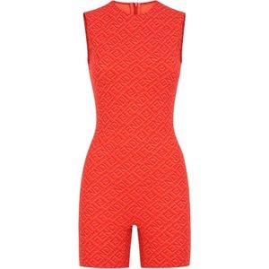 Fendi X Skims Sleeveless Mid-Thigh Bodysuit in Georgia size L